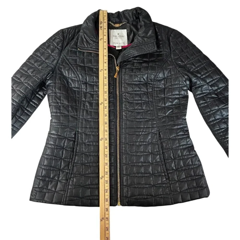 🖤 KATE SPADE Black Quilted Puffer Jacket • Size Small 🖤 - Picture 8 of 8